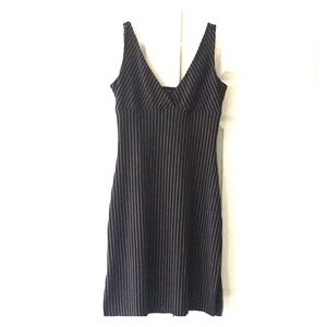 Vintage Guess black and pink pinstripe dress